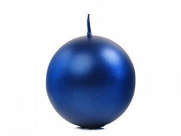 Bougie boule bleue