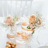 Bougies flottantes dore es 3