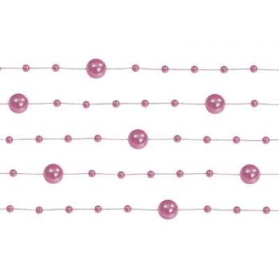 guirlande perles rose