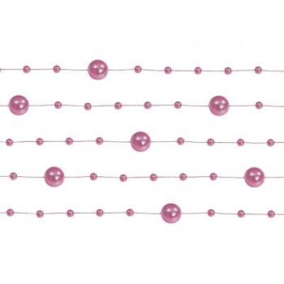 guirlande perles rose