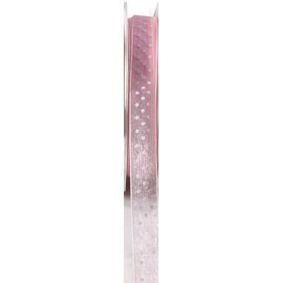 Ruban voile pois rose clair